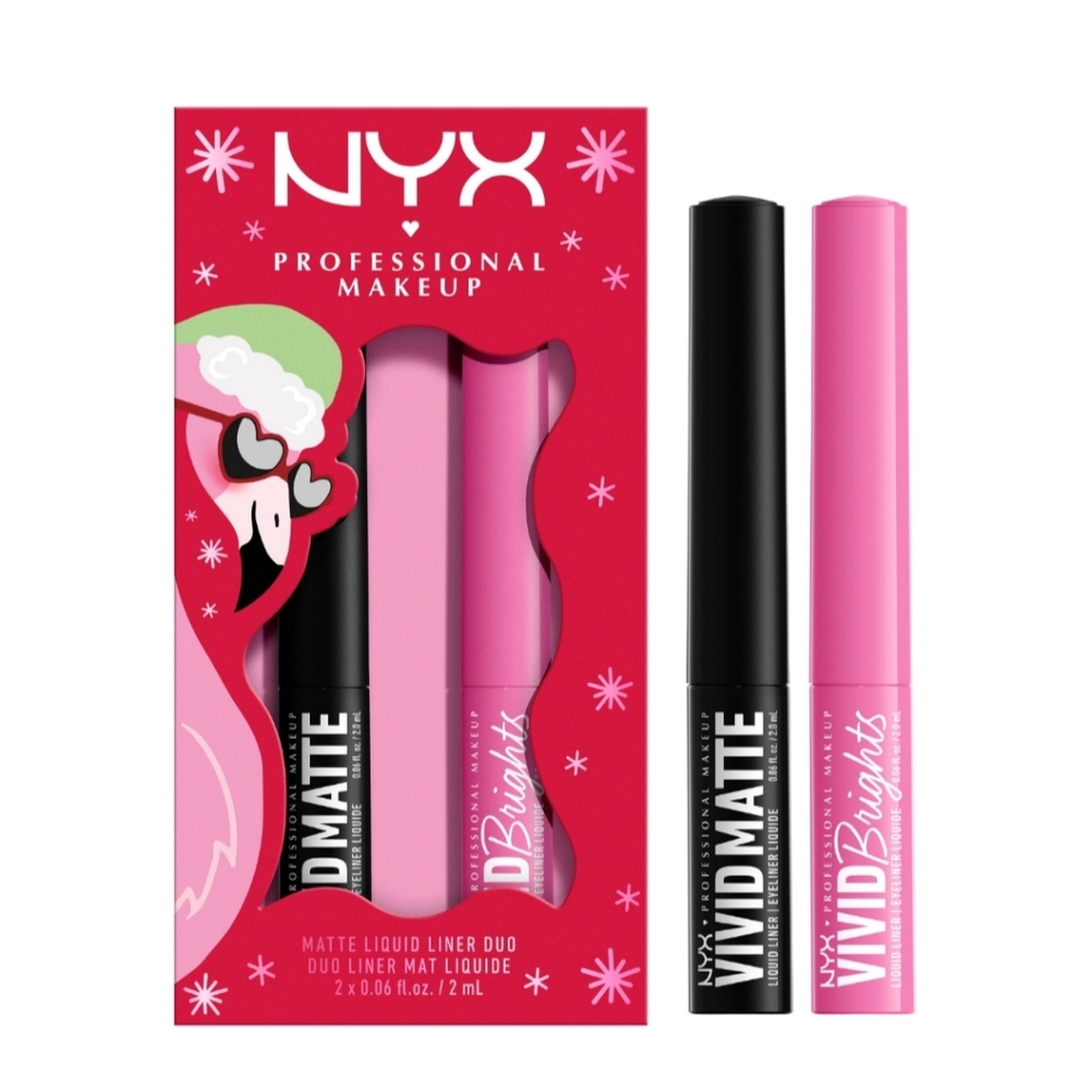 NYX Professional Makeup Vivid Liquid Liner Duo Set - New